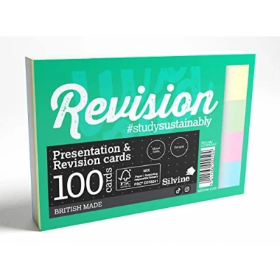 Image of Luxpad Revision A6 Flash Cards 5mm Dot Grid (100 Cards) Assorted Colours