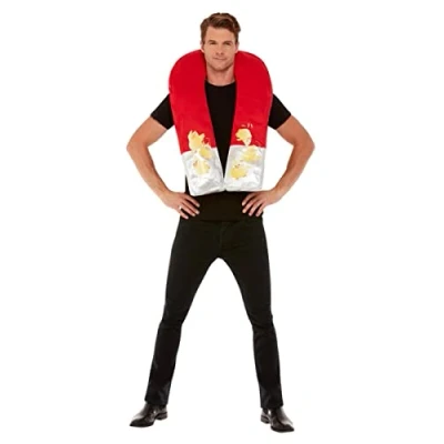 Image of Smiffys Chick Magnet Costume, Red, Funny Fancy Dress, Comedy Dress Up Costumes