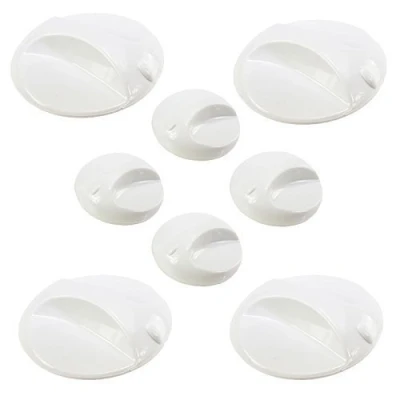 Image of First4spares Replacement Control Knobs for Galaxy Aqua 1000, 2000 &amp; 3000 Series Showers Pack of 8 (4 pairs)