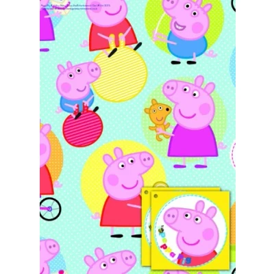 Image of Peppa Pig 2X Gift Wrap Sheets and Tags