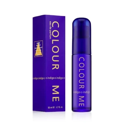 Image of COLOUR ME Indigo Perfume for Women. 50ml Eau de Parfum. Luxury Fragrance Ladies Perfume, Long Lasting Womens Perfumes by Milton Lloyd