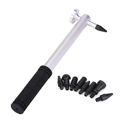 Image of Car Paintless Dent Removal Tool Kit, Body Repair Knockdown Tap Down Hammer with 8 Heads Aluminium Alloy