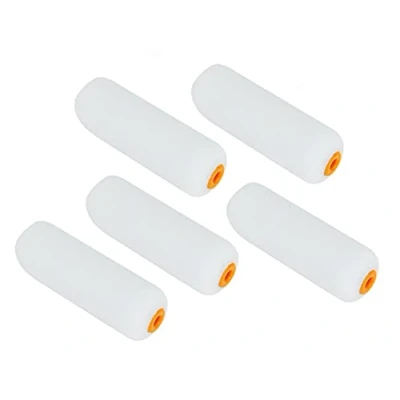Image of ShieldUp 5 x Mini Foam Paint Rollers 4&quot; Sponge Sleeves for Painting &amp; Decorating