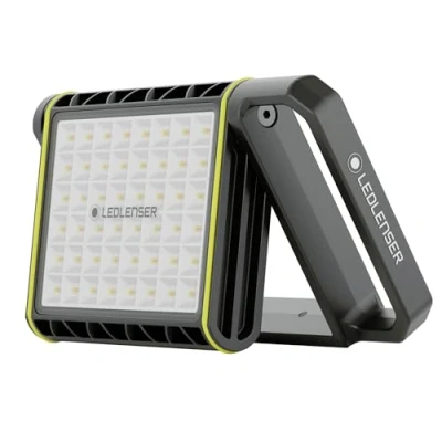Image of Ledlenser AF8R Work Area Rechargeable Floodlight, Super Bright 4000LM Portable &amp; Plug in Light, Magnetic, IP67 Outdoor Waterproof, Up to 14H Battery, USB C, LED Lamp for Workshop Garage Mechanic