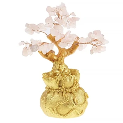 Image of lachineuse Feng Shui Tree in Rose Quartz Love and Fortune
