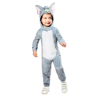 Image of Rubie&#039;s 10009334T000 Tom Toddler Costume Jerry Kids Fancy Dress, Boys, Girls, Grey, 3 4 Years