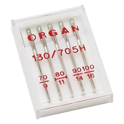 Image of Alfa organ Assorted Needles For Sewing Machine, nº70 Nº80 Nº90 Nº100, Stainless Steel