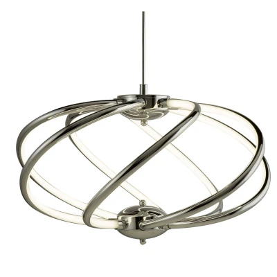 Image of Bardot LED Spherical Ceiling Pendant Light Chrome