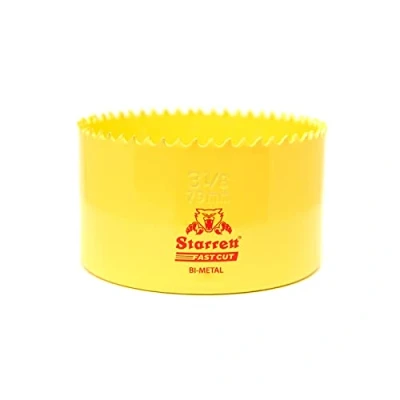 Image of Starrett HSS Bi Metal Hole Saw FCH0318 Fast Cut Extra Cobalt For Stainless Mild Sheet Wood Plastic Various Materials 79mm