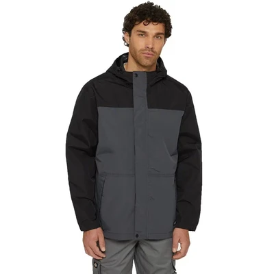 Image of Dickies, Men&#039;s, WATERPROOF RAIN JACKET, CHARCOAL, S