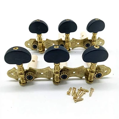 Image of Left Classical Guitar String Tuning Pegs Machine Heads Tuners 3L3R Accessories,Black