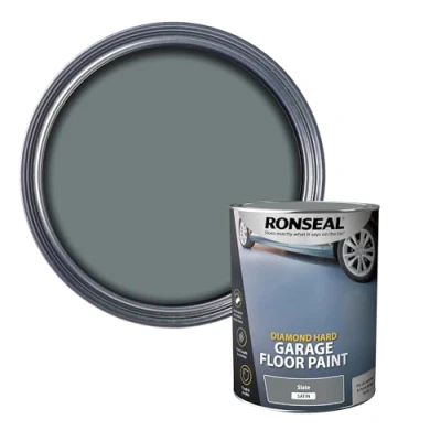 Image of Ronseal DHGFPSL5L Diamond Hard Garage Floor Paint Slate 5 Litre