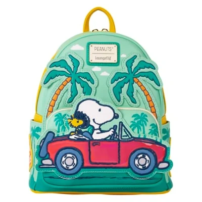 Image of Loungefly Peanuts Snoopy Road Trip Mini Backpack