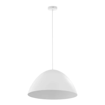 Image of Faro 50cm Dome Pendant Ceiling Light White 1xE27