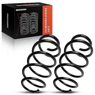 Image of Frankberg 2x Coil Spring Front axle Compatible with A3 8P1 2003 2012 Sportback 8PA 2004 2013 Leon 1P1 2005 Replace# 1K0411105BA