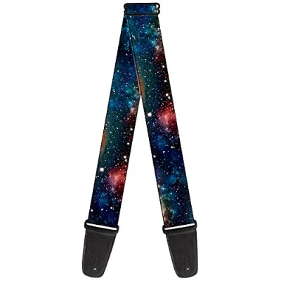 Image of Buckle Down GS W34577 Guitar Strap Space Dust Collage 2 Inches Wide, 29 54&quot; Length
