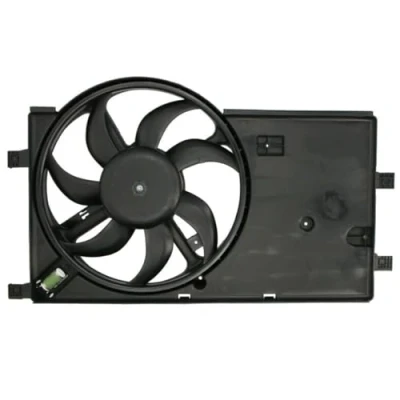 Image of 51780660, 52017907, 52119653 Cooling fan THERMOTEC D8F038TT 385mm 12V 160W with radiator shroud PEUGEOT: Bipper Van