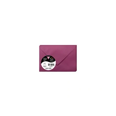 Image of Clairefontaine Ref 5760C Pollen Envelopes (Pack of 20) 75 x 100mm Sized, 120gsm Paper, Gummed Seal, Inkjet &amp; Laser Printer Compatible, Acid Free Raspberry