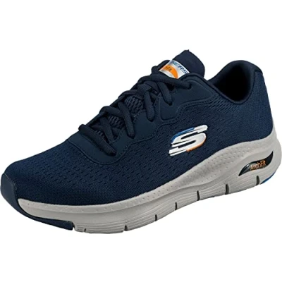 Image of Skechers Men&#039;s Arch Fit Sneaker, Navy 001, 9.5 UK