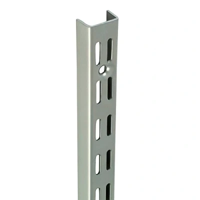 Image of 1.22M / 1220mm Matt Silver Watson Twin Slot Shelving Upright