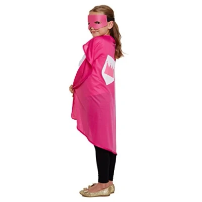 Image of Kids Superhero Cape Fancy Dress (Pink)