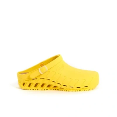 Image of Scholl Women&#039;s Clog Evo Health Care Professional Shoe, Yellow, 3 UK