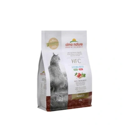 Image of almo nature HFC Adult Sterilized Beef Complete Dry Cat Food for Neuteured Cats with 100% Fresh Beef. 300g