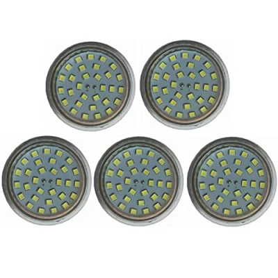 Image of WELSUN 12V GU10 LED Bulbs 24V, 50W Halogen Equivalent, Non Dimmable, Bulb Replacement for Boats, Marinas, Trucks, Motor Homes, 5W 450lm AC/DC 12 60V,Pack Of 5 (Color : Warm white)