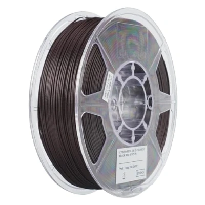 Image of eSUN PETG Filament 1.75mm, CF Carbon Fiber Filled Filament, 1KG Spool (2.2 LBS) 3D Printing Materials for FDM Printers,Black Red