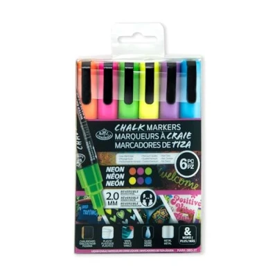 Image of Royal &amp; Langnickel 6pc 2mm METALLIC CHALK MARKER SET