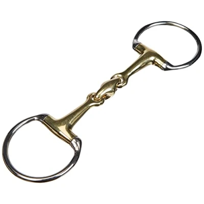 Image of HKM Olive Head Bit 16 mm, Double Broken, Argentan, 65 mm/W125