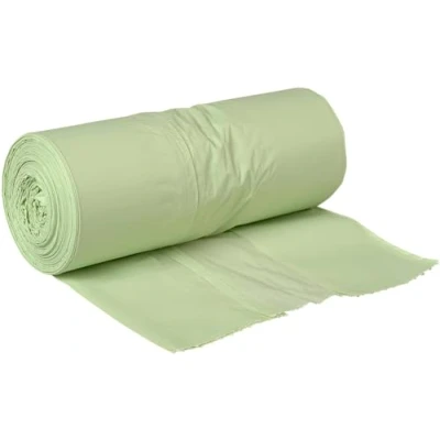 Image of Abena Biodegradable Bin Bags 10L Roll of 50 Compostable Food Caddy Liners Ideal for Household and Office Environments