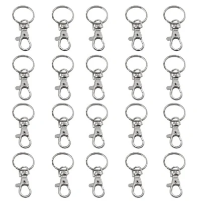 Image of TRIXES 60 x Small Lobster Detachable Swivel Clasps for Key Split Ring