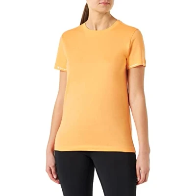 Image of Champion Women&#039;s Legacy American Classics Taped Logo Sleeve S/S T Shirt, Orange, M