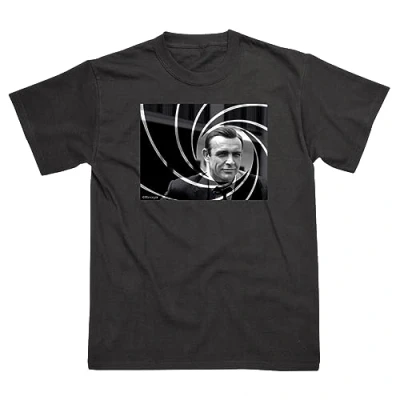 Image of Sean Connery T Shirt for Men, Machine Washable Mens Shirt, Black Tshirt, James Bond Gifts Genuine Merchandise