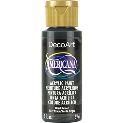 Image of DecoArt Americana Acrylic Multi Purpose Paint, Black Green