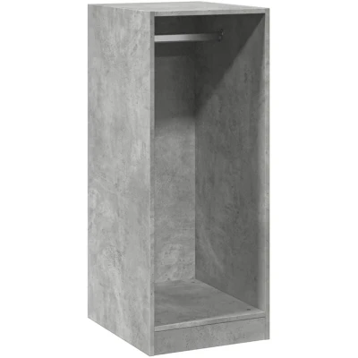 Image of vidaXL Wardrobe Concrete Grey 48x41x102 cm Engineered Wood