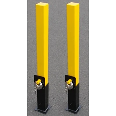 Image of 2 x Security Posts Removable Heavy Duty with Padlock, Part no; LMX1835