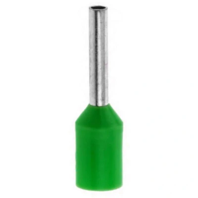 Image of HellermannTyton Bootlace Ferrule, Insulated Terminal, Green French Coding 6.0mm x 12F, Pack of 500