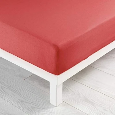 Image of DOUCEUR D&#039;INTERIEUR Double Fitted Sheet 160 x 200 cm Jersy Poppy