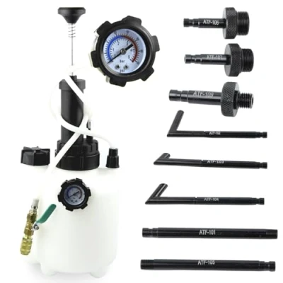 Image of 3L Manual ATF Transmission Fluid Pump Oil Filling Filler System Transfer Tool with Adapters
