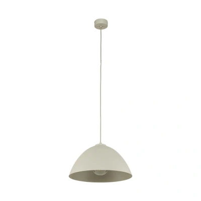 Image of Faro 34cm Dome Pendant Ceiling Light Beige 1xE27
