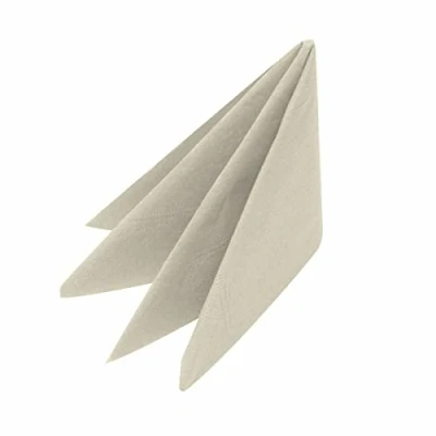 Image of 100 x 3 Ply 40cm Devon Cream Serviettes Paper Napkins