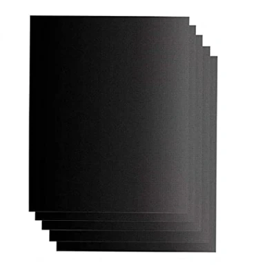 Image of Vinsani 5PC Non Stick BBQ Grill Mat(40 x 33 cm)Universal Barbeque Baking Oven Liners Reusable and Dishwasher Safe Indoor Outdoor Cooking Mats for Charcoal Electric Gas Kitchen Ovens Black