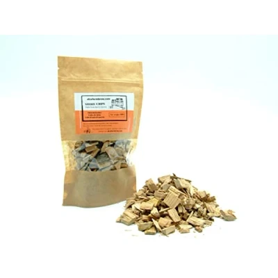 Image of AlcoFermBrew OAK CHIPS Sherry 100G Made from Barrels (Oloroso) Flavoring Wine, Beer, Moonshine for Homebrewing and Winemaking