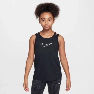 Image of Nike One Classic Dri FIT Tank Top XS Ideal for Running and Training, Black