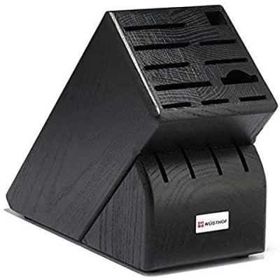 Image of Wüsthof 15 Slot Black Knife Storage Block