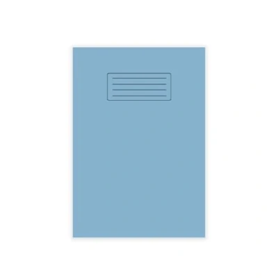 Image of indigo® A4 School Exercise Books Lined and Margin 8mm Ruled Notebook (Pack of 2, Blue)
