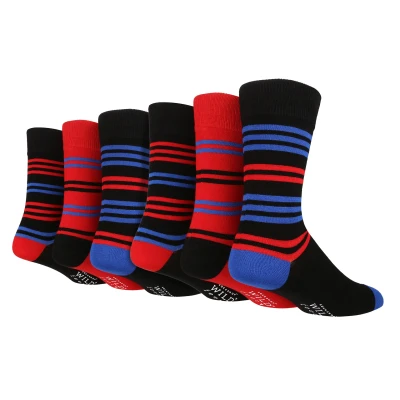 Image of Wildfeet 6 Pack Mens Bamboo Dress Socks