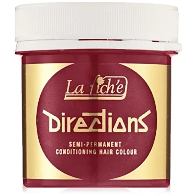 Image of 6 X La Riche Directions Semi Permanent Hair Color 88ml Tubs Poppy Red